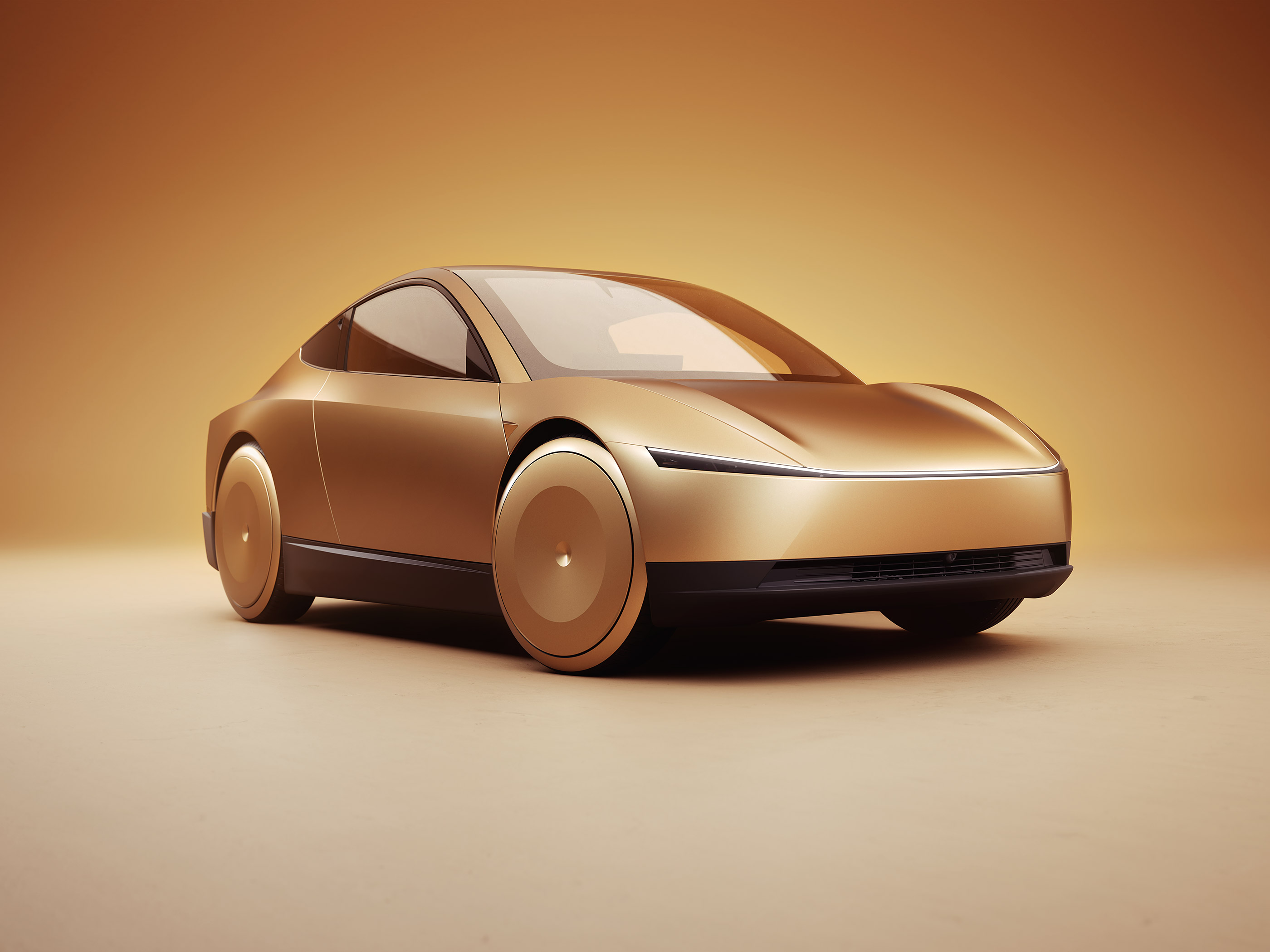  2024 Tesla Robotaxi Concept Wallpaper.