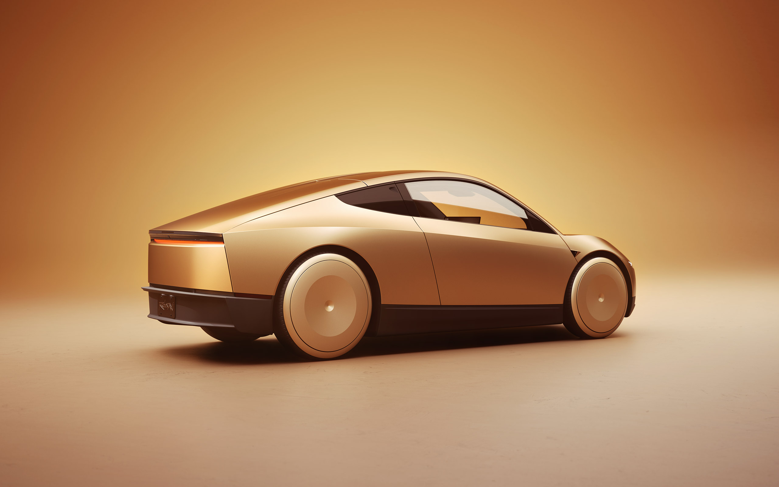  2024 Tesla Robotaxi Concept Wallpaper.