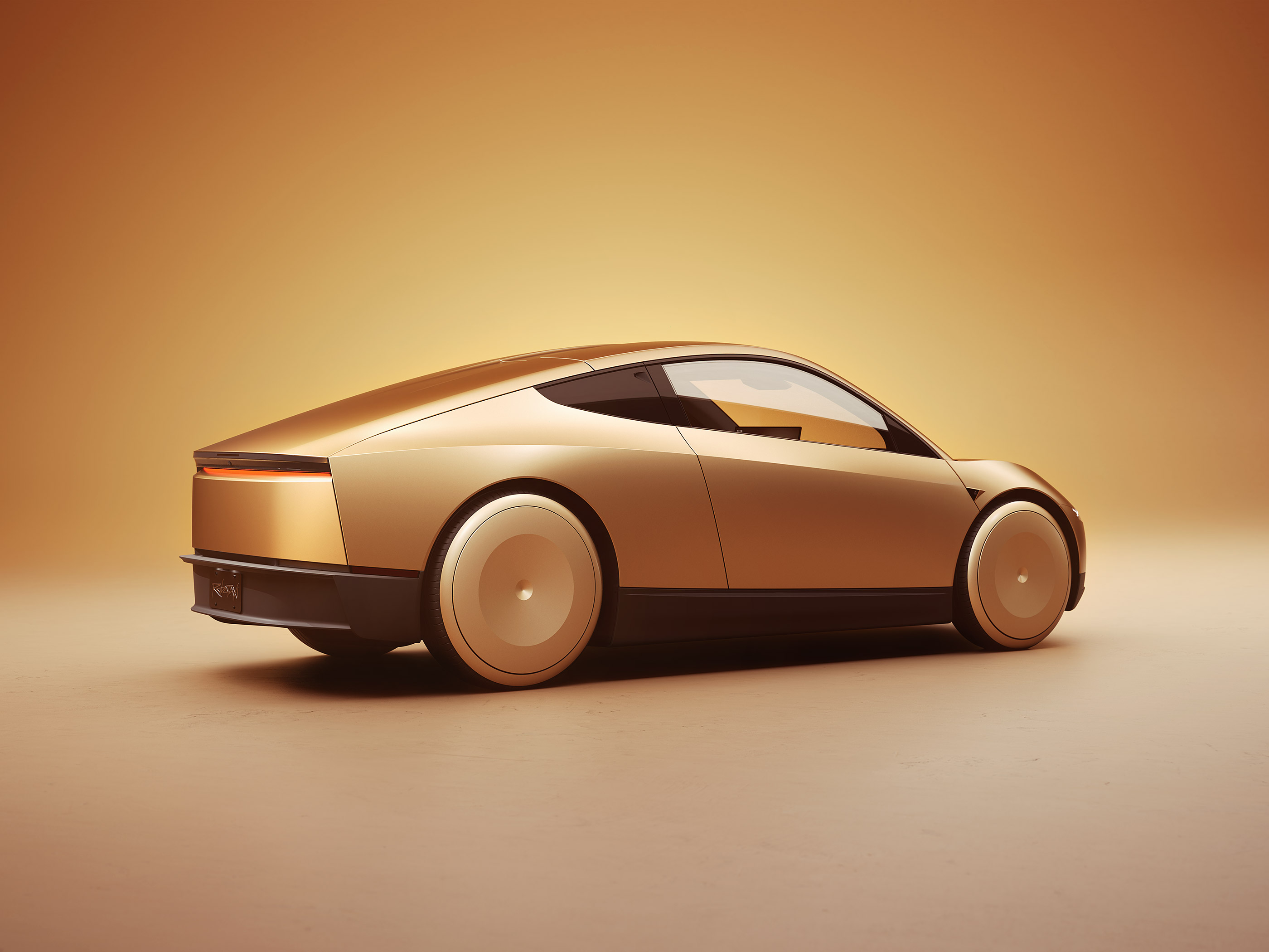  2024 Tesla Robotaxi Concept Wallpaper.