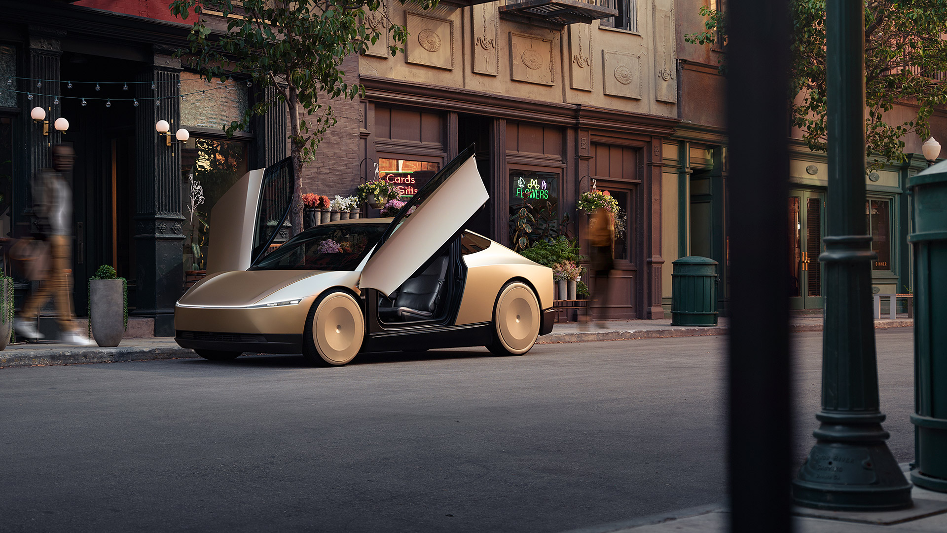  2024 Tesla Robotaxi Concept Wallpaper.