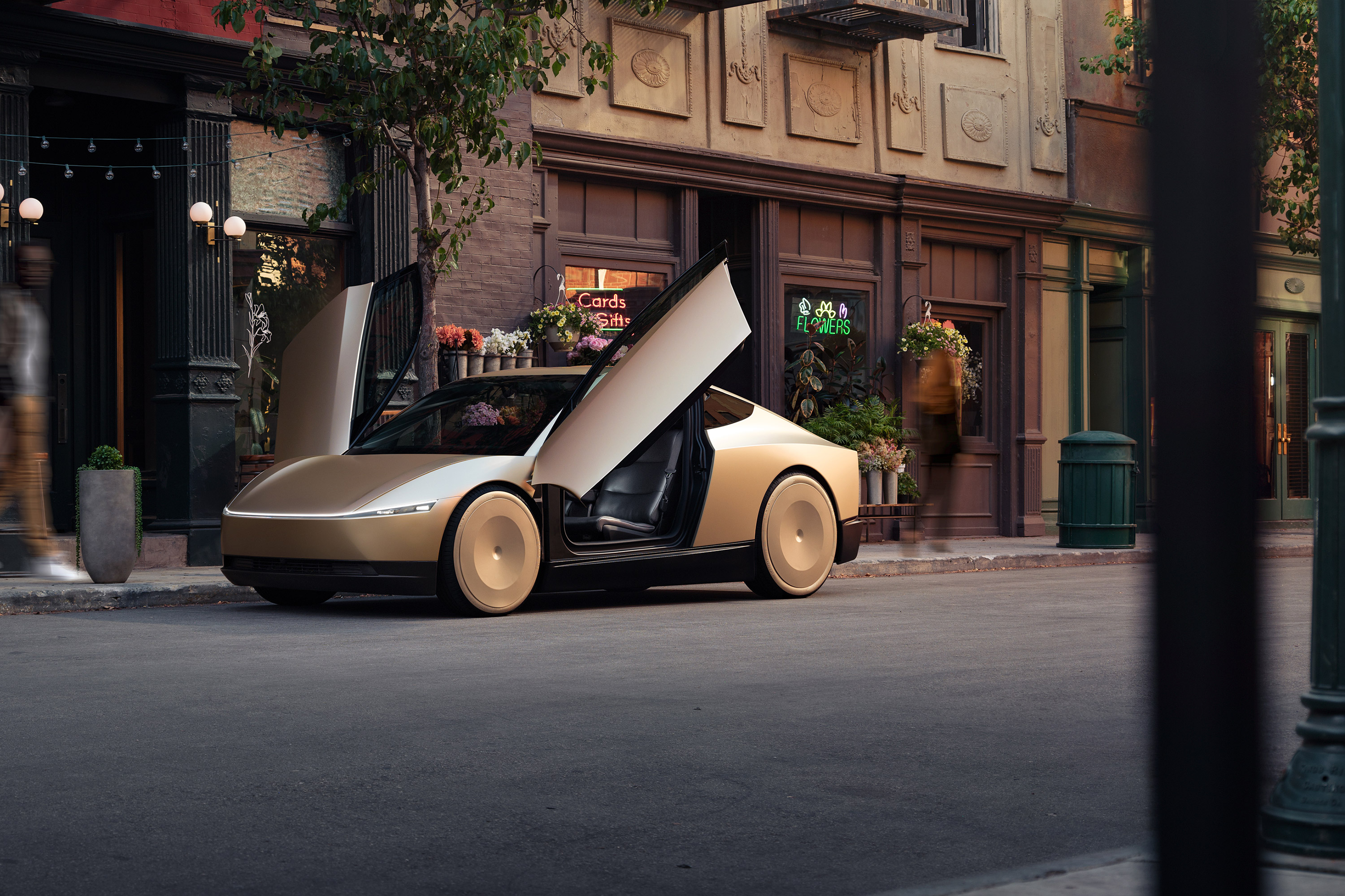  2024 Tesla Robotaxi Concept Wallpaper.