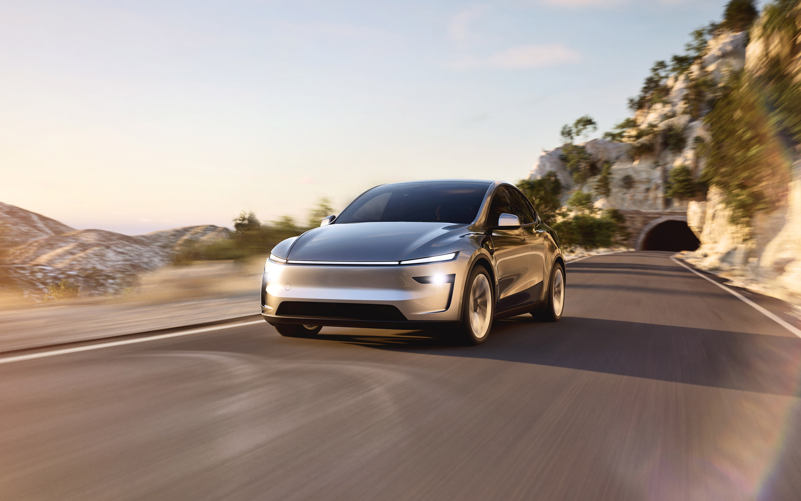  2025 Tesla Model Y Wallpaper.