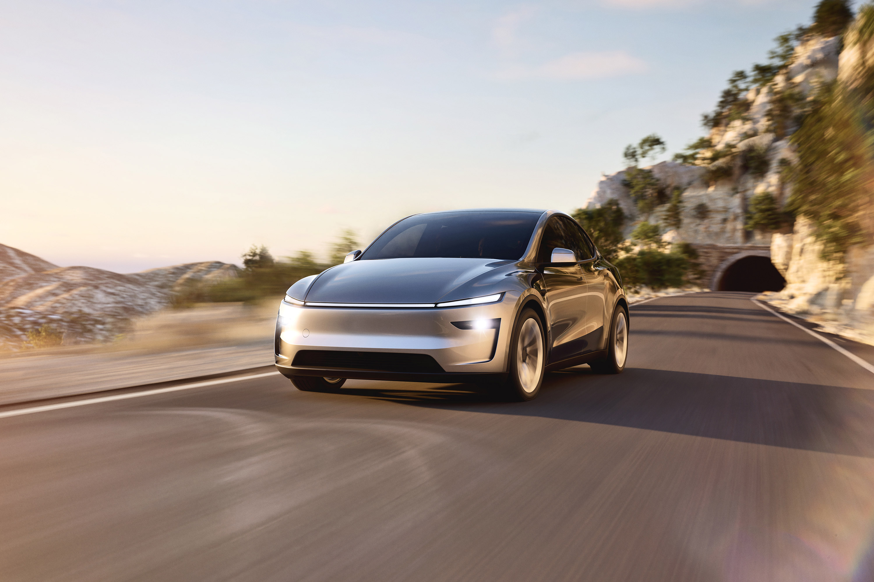  2025 Tesla Model Y Wallpaper.