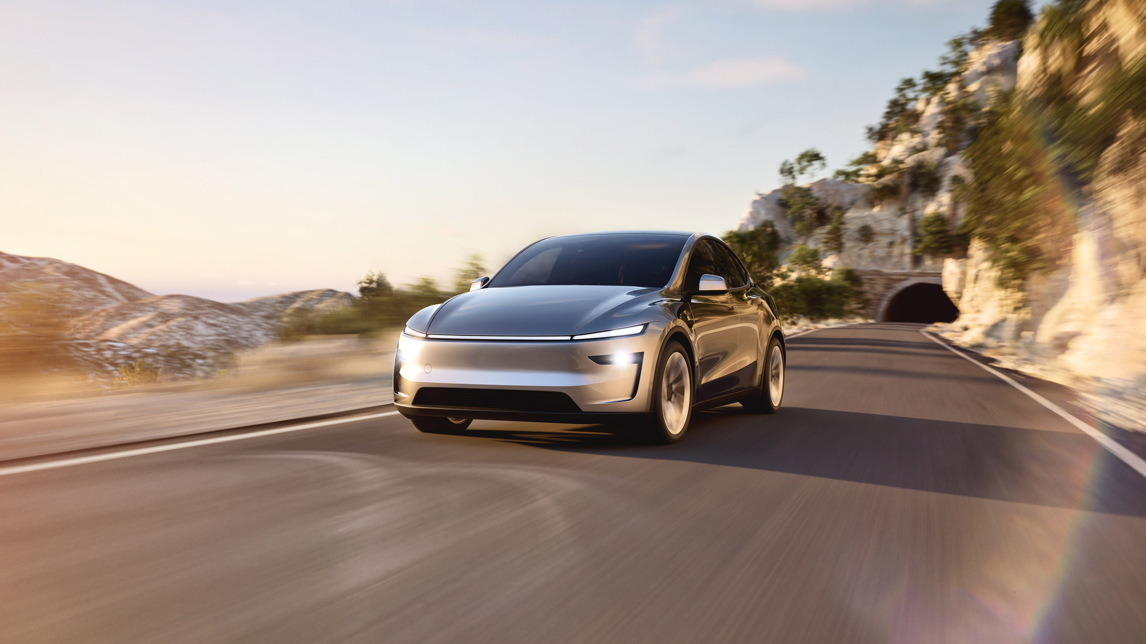  2025 Tesla Model Y Wallpaper.