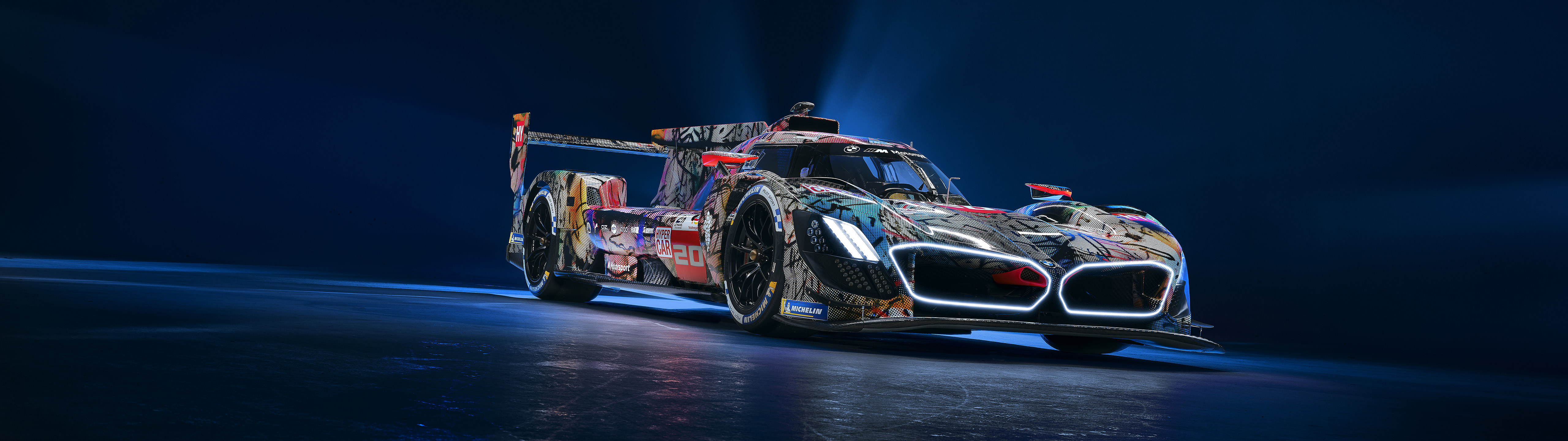  2024 BMW M Hybrid V8 Art Car Wallpaper.