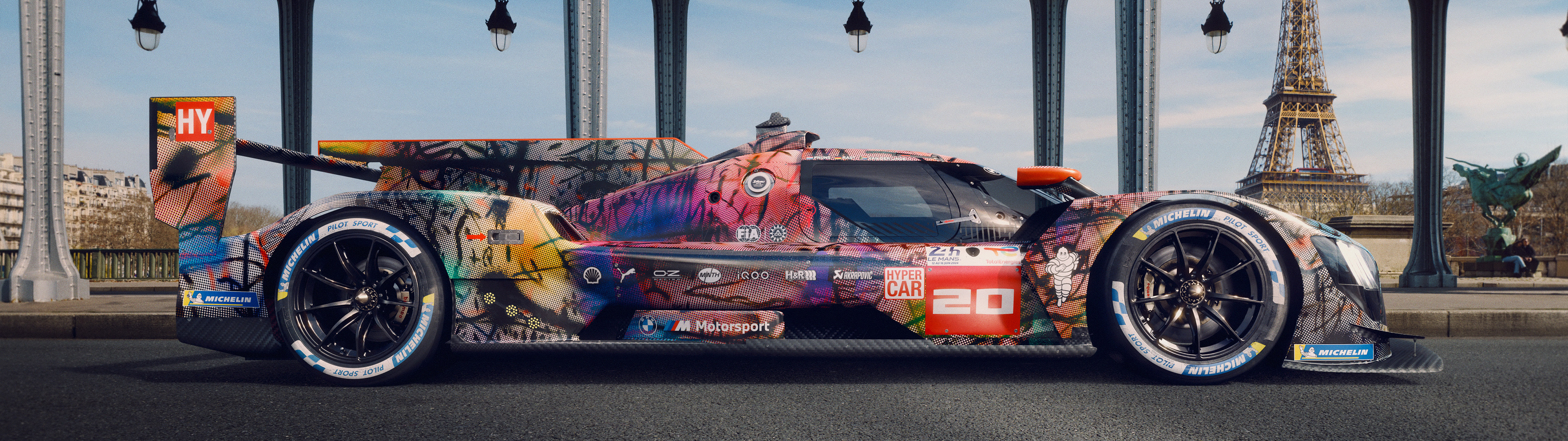  2024 BMW M Hybrid V8 Art Car Wallpaper.