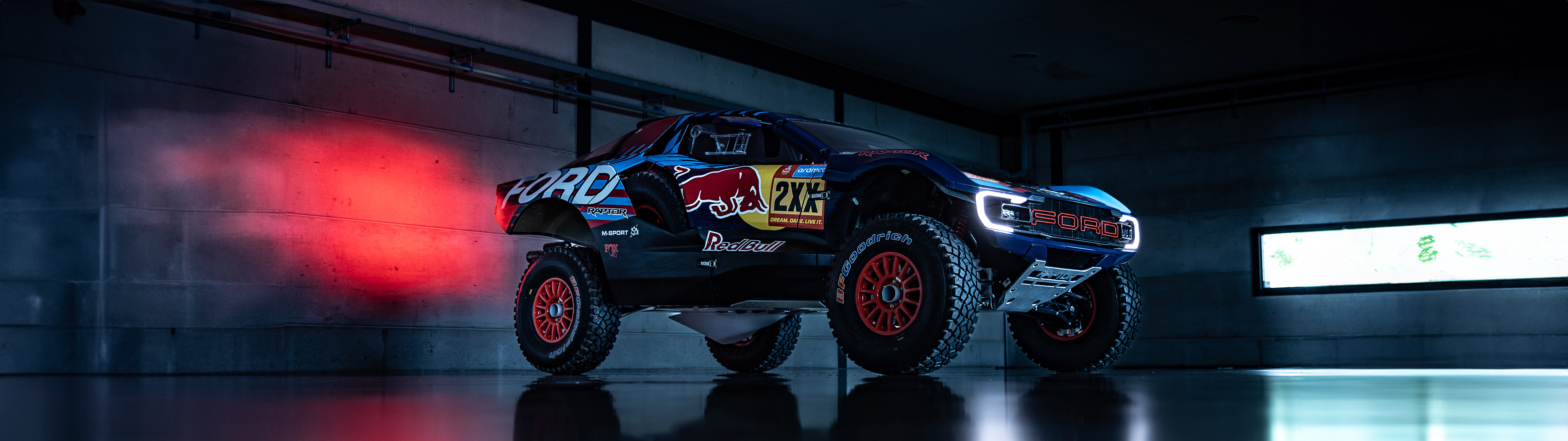  2025 Ford Raptor T1 Dakar Rally Wallpaper.