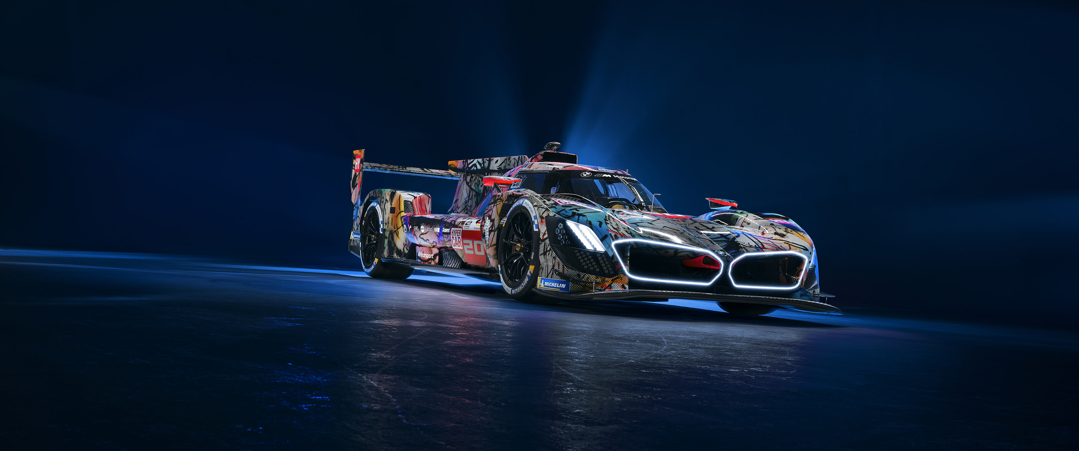  2024 BMW M Hybrid V8 Art Car Wallpaper.