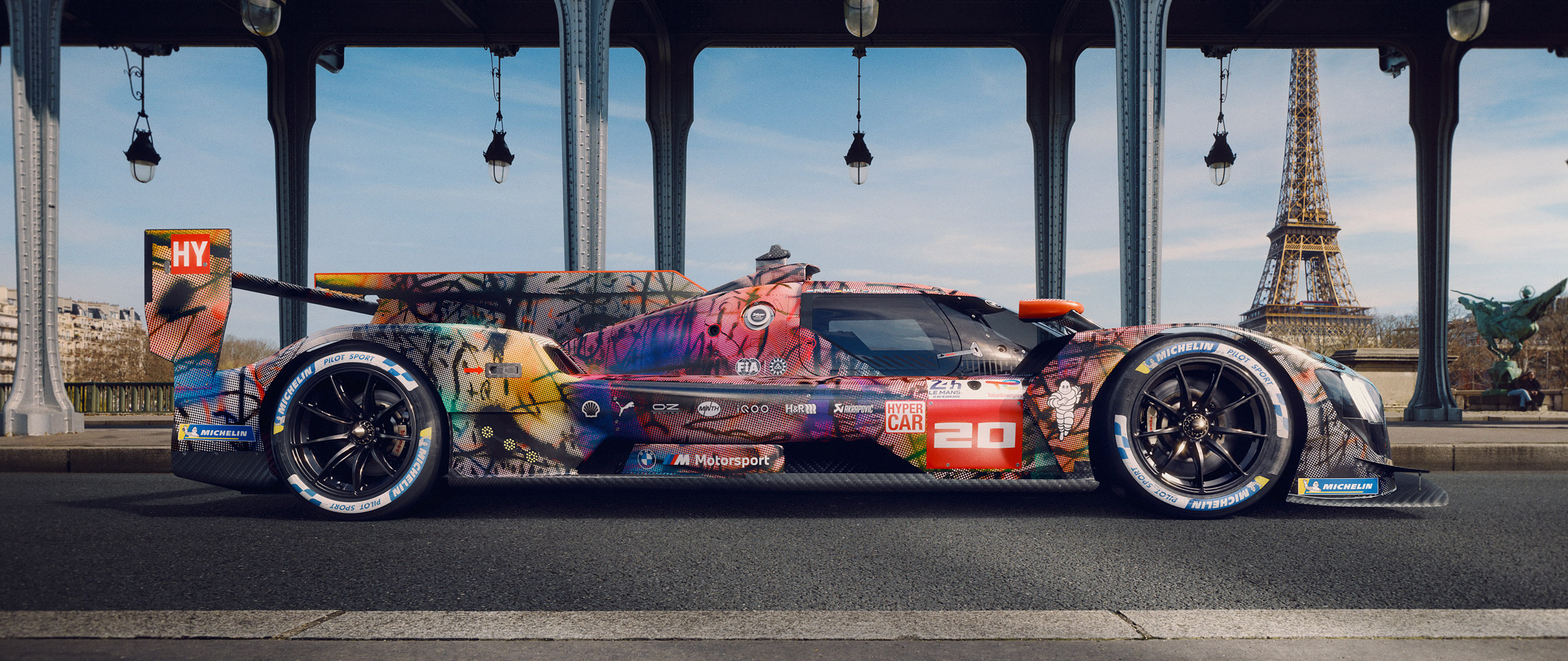  2024 BMW M Hybrid V8 Art Car Wallpaper.