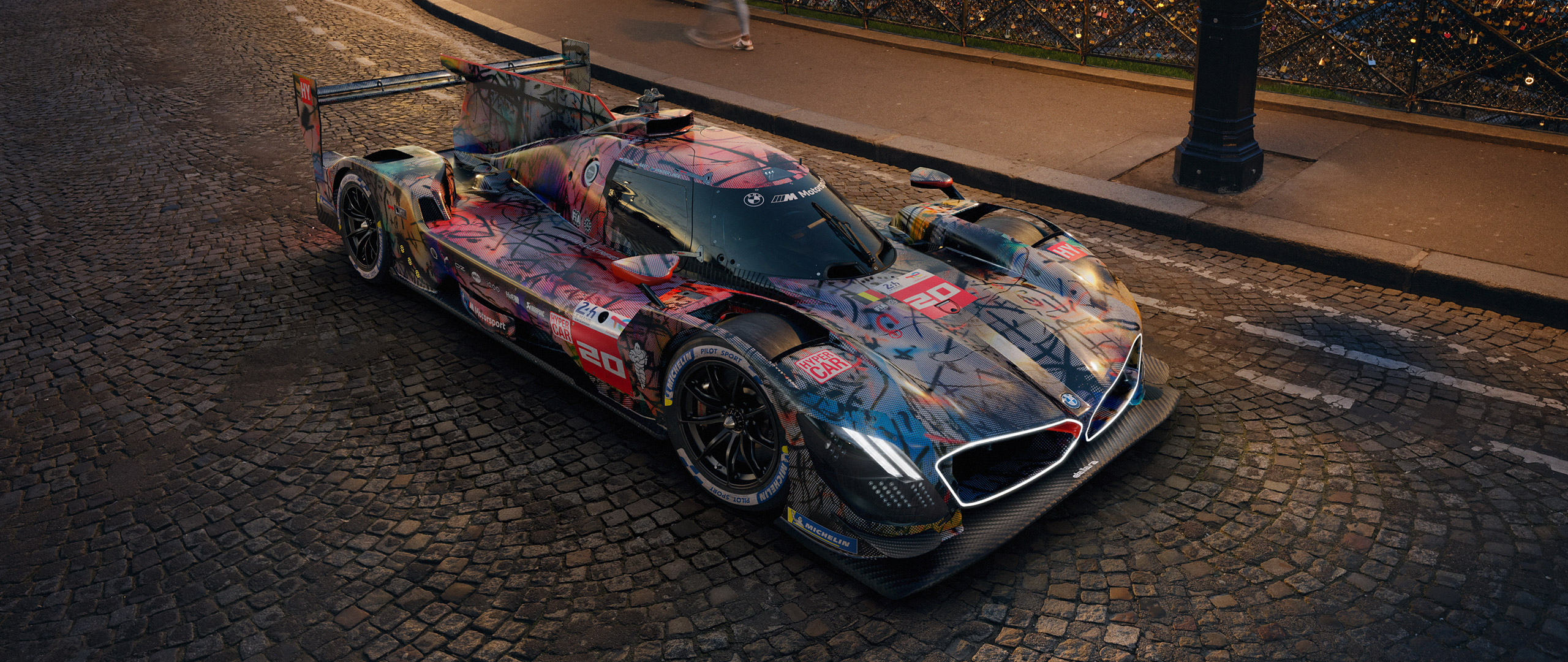  2024 BMW M Hybrid V8 Art Car Wallpaper.