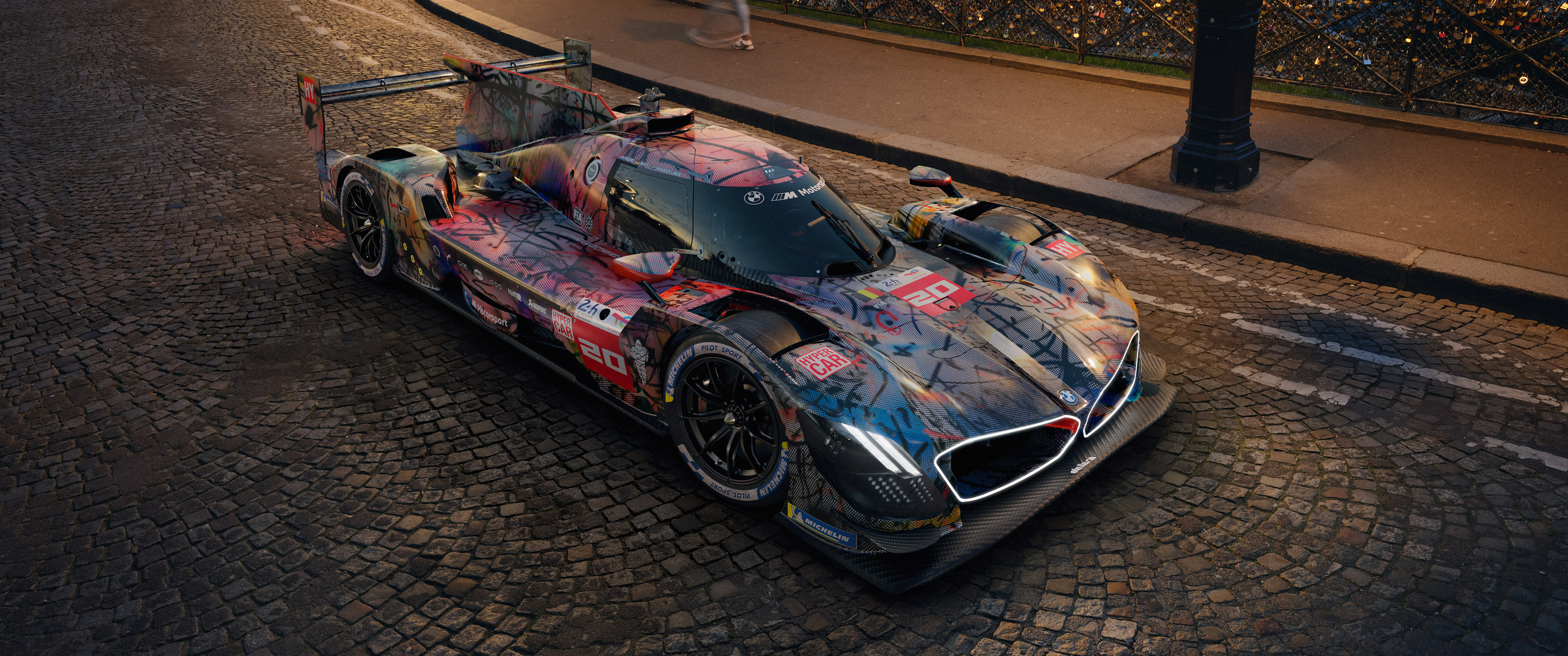  2024 BMW M Hybrid V8 Art Car Wallpaper.