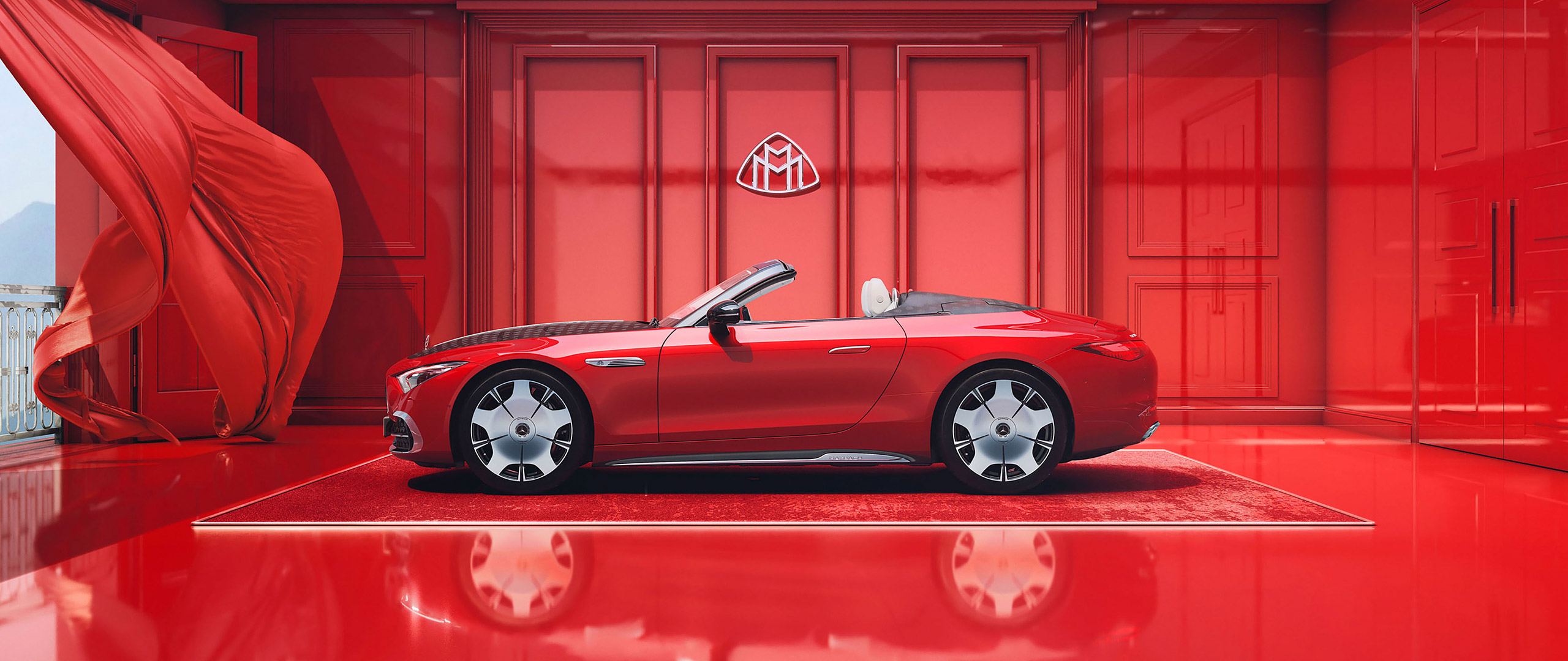  2025 Mercedes-Maybach SL Monogram Wallpaper.