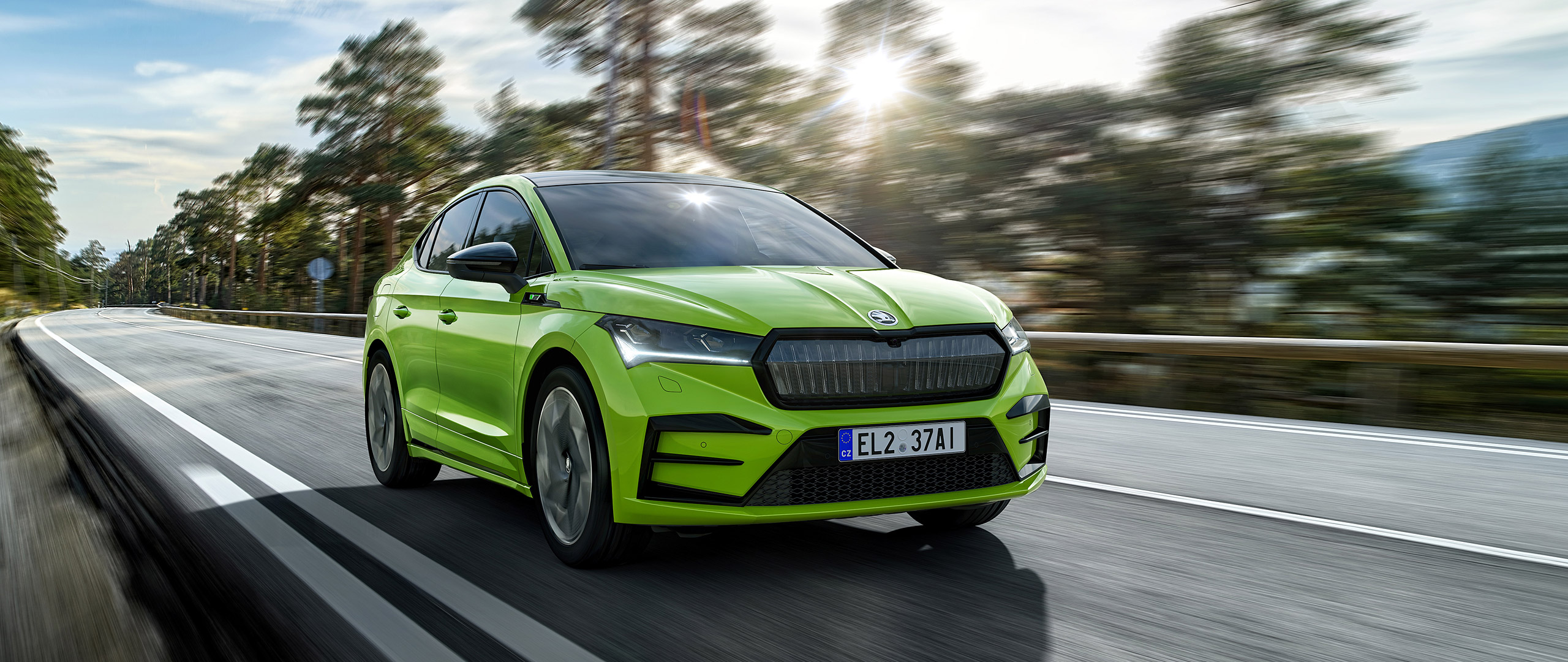  2022 Skoda Enyaq Coupe RS iV Wallpaper.