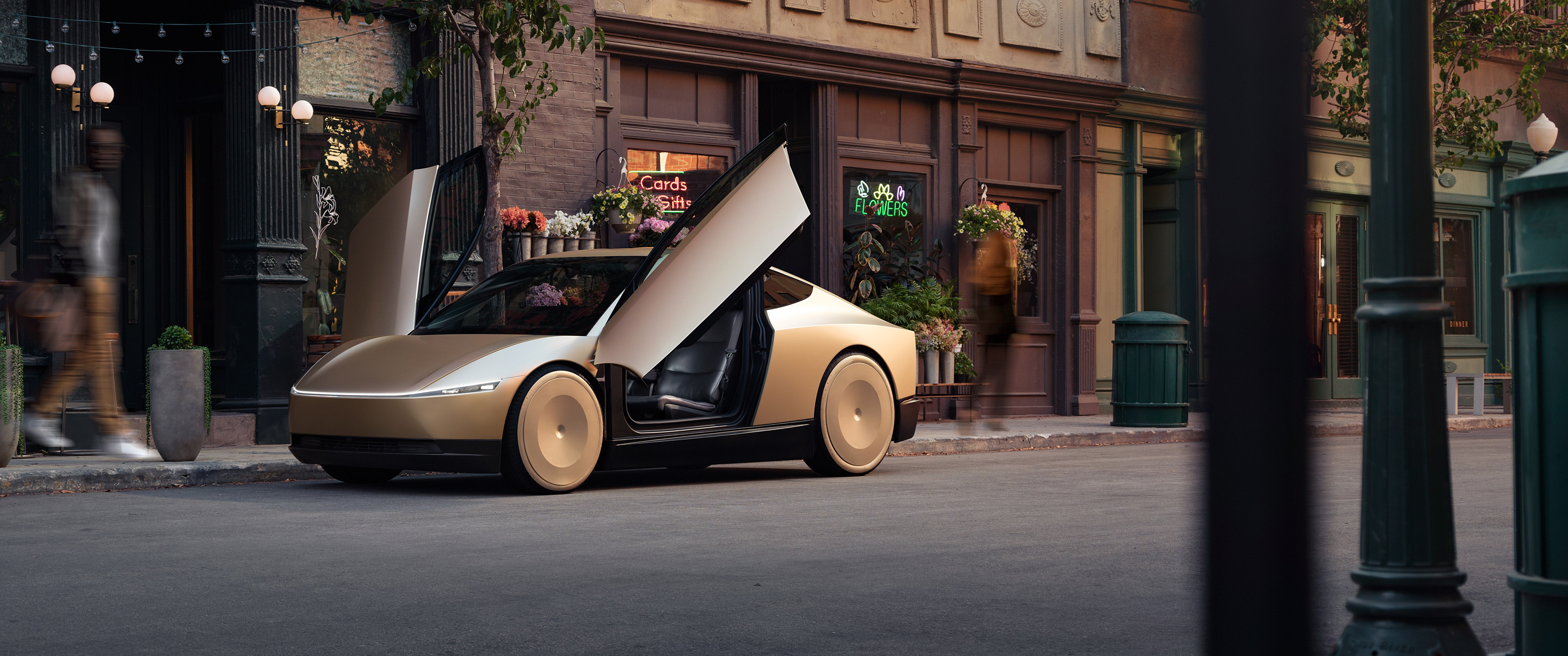  2024 Tesla Robotaxi Concept Wallpaper.