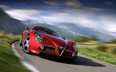 Voorspeller uitgebreid kabel 2009 Alfa Romeo 8C Competizione Wallpapers - WSupercars
